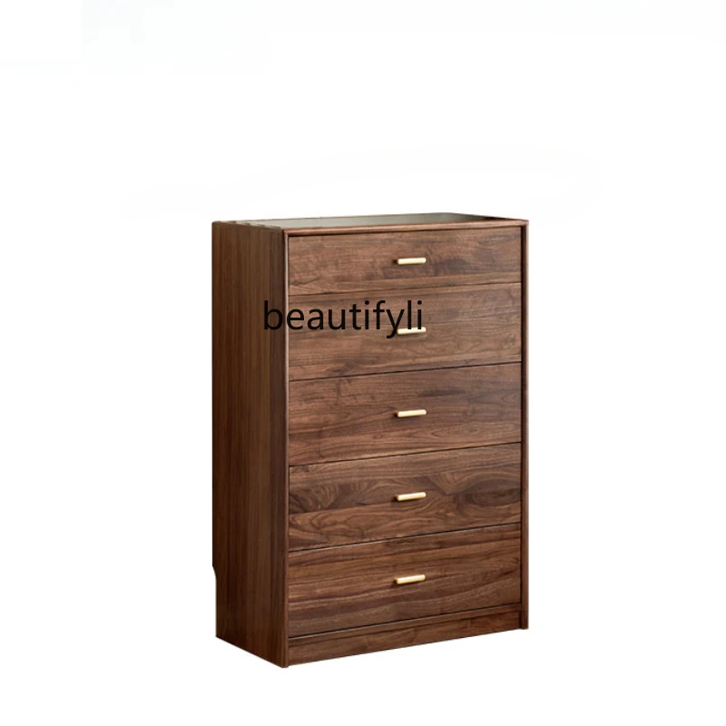 North America Black Walnut Five-Drawer Wooden Chest of Drawers Solid Wood Storage Chest of Drawer Glass Locker
North America Black Walnut Five-Drawer Wooden Chest of Drawers Solid Wood Storage Chest of Drawer Glass Locker