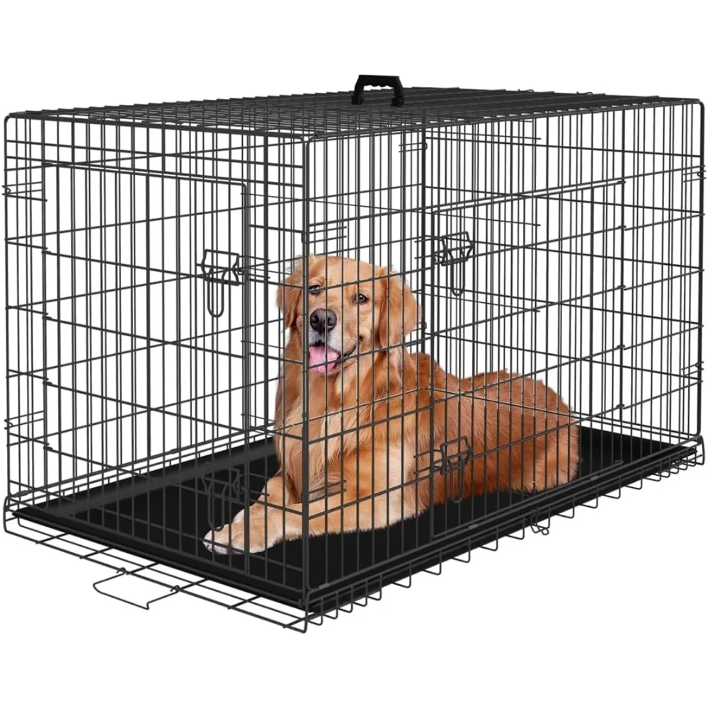 Large Dog Crate Kennel for Medium Large Dogs Metal Dog Cage Double-Door Folding Travel Indoor Outdoor Puppy Playpen
Large Dog Crate Kennel for Medium Large Dogs Metal Dog Cage Double-Door Folding Travel Indoor Outdoor Puppy Playpen