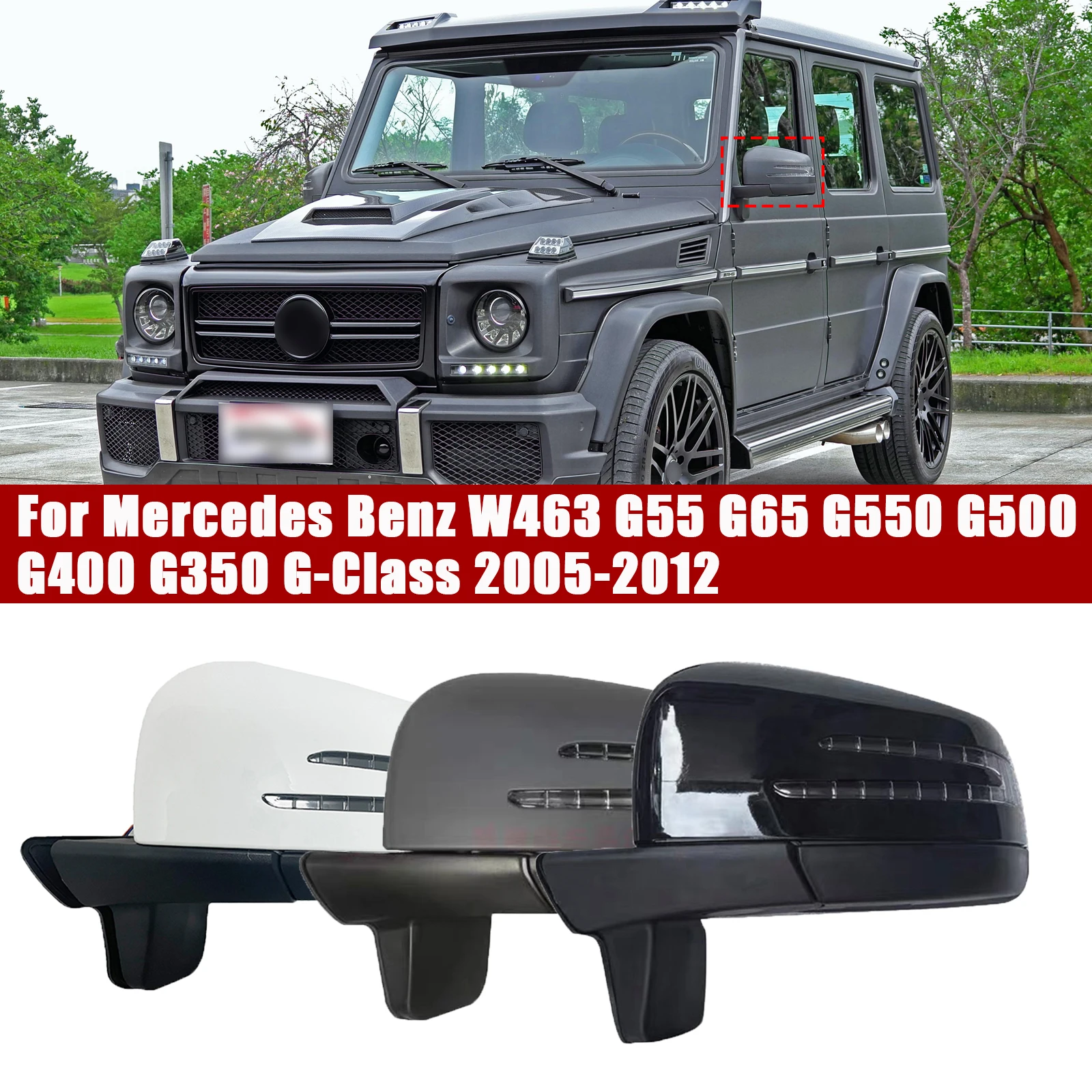 Side Mirror Replacement Fit for 2005-2012 Mercedes Benz W463 G55 G65 G550 G500 G400 G350 G-Class Rear view Mirror Accessories
Side Mirror Replacement Fit for 2005-2012 Mercedes Benz W463 G55 G65 G550 G500 G400 G350 G-Class Rear view Mirror Accessories