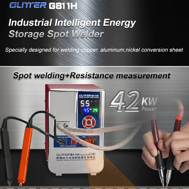 Glitter 811H Professional Spot Welder 42KW Lithium Iron Phosphate Battery Repair Tool
Glitter 811H Professional Spot Welder 42KW Lithium Iron Phosphate Battery Repair Tool