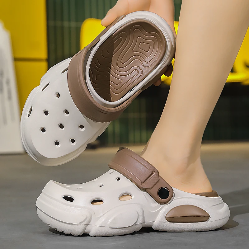 Summer Men's Thick Sole Sandals Non-Slip Breathable Toe Cap Slides Casual Beach Slippers Open Toe Outdoor Shoes for Male Big
Summer Men's Thick Sole Sandals Non-Slip Breathable Toe Cap Slides Casual Beach Slippers Open Toe Outdoor Shoes for Male Big