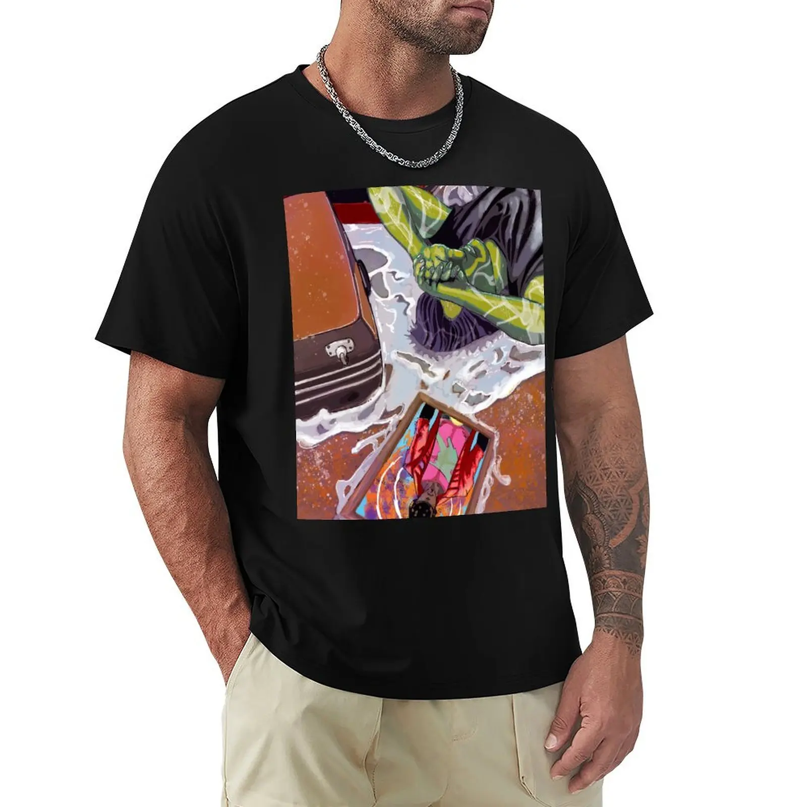 Green Alien Laying on Ocean T-Shirt Breathable Gym Short Sleeve T-Shirt
Green Alien Laying on Ocean T-Shirt Breathable Gym Short Sleeve T-Shirt