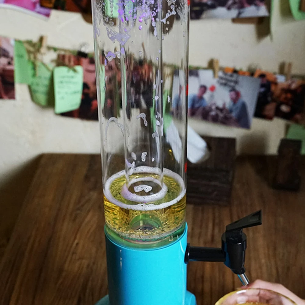 A01R 1.5L Beer Dispenser Tower Easy Clean Integrated Tap with Ice Tube Clear Beverage Tower Dispenser-Black
A01R 1.5L Beer Dispenser Tower Easy Clean Integrated Tap with Ice Tube Clear Beverage Tower Dispenser-Black