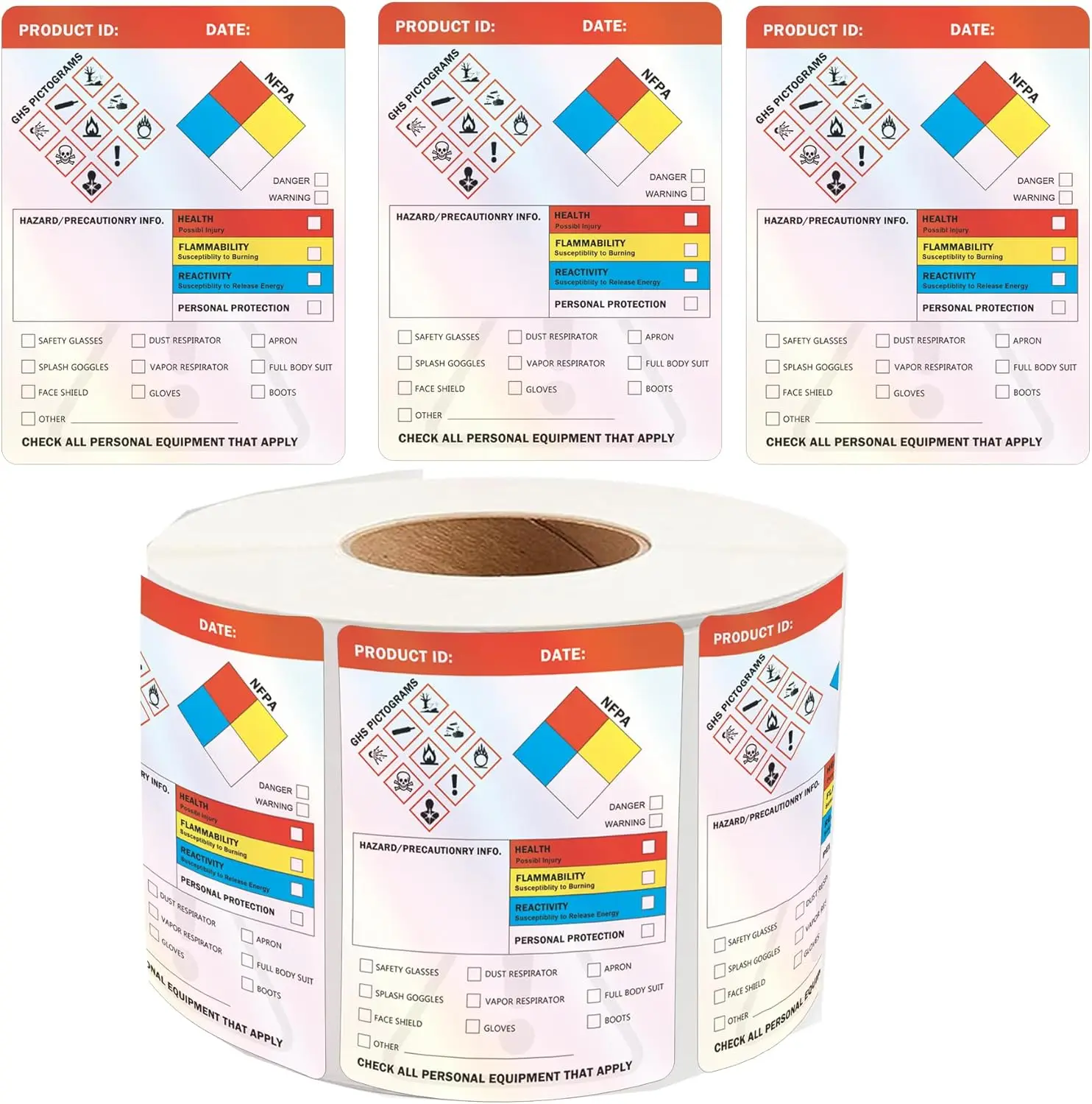 Голографические наклейки HMIS OSHA Hazardous Chemical Safety Data 4 x 3 дюйма SDS Identyfikatory химической безопасности Наклейки MSDS
Голографические наклейки HMIS OSHA Hazardous Chemical Safety Data 4 x 3 дюйма SDS Identyfikatory химической безопасности Наклейки MSDS