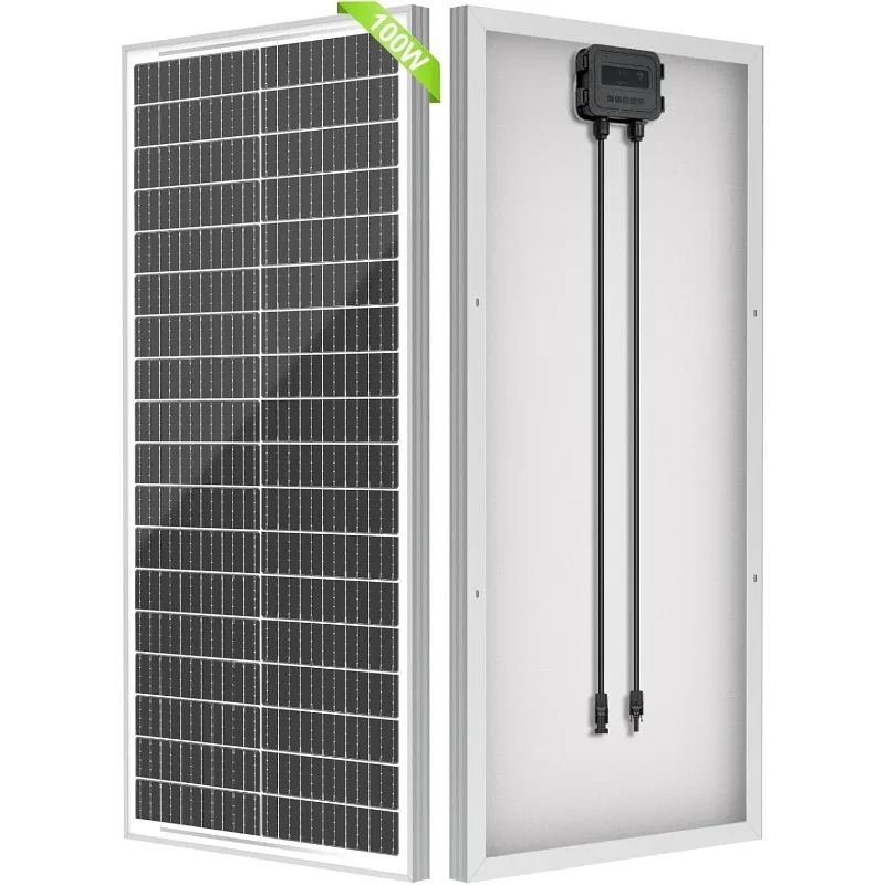 home.100 Watt Solar Panel 12V/24V Monocrystalline, 12 BB Cell High-Efficiency Module PV Power Charger Solar Panels for Homes Cam
home.100 Watt Solar Panel 12V/24V Monocrystalline, 12 BB Cell High-Efficiency Module PV Power Charger Solar Panels for Homes Cam