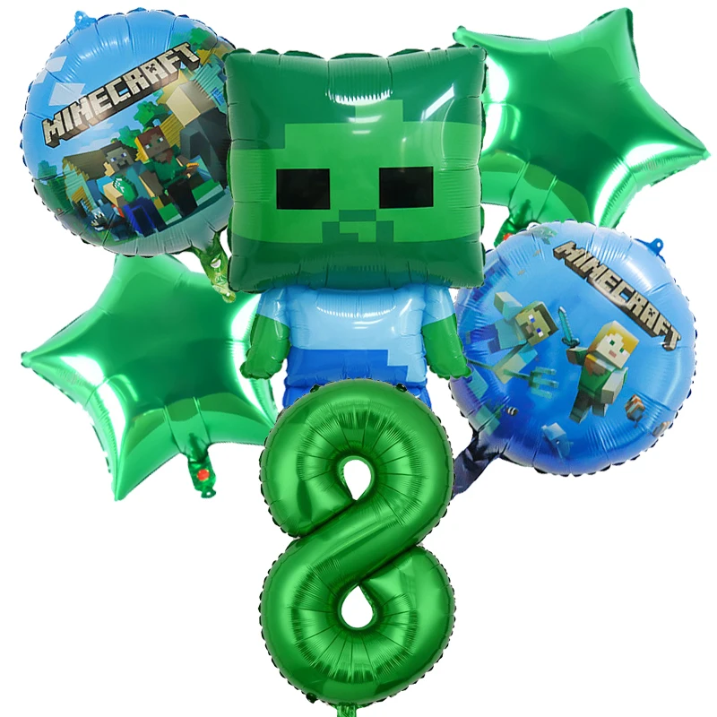 Anime Game Theme Number 1-10 Balloons Set for Boys Girls Miner Crafted Cartoon Fashion Birthday Balloon Baby Shower Balloons
Anime Game Theme Number 1-10 Balloons Set for Boys Girls Miner Crafted Cartoon Fashion Birthday Balloon Baby Shower Balloons