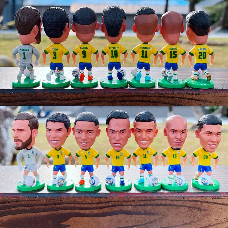 Brazilian football giant Neymar Carlos doll ornament, collectible Rivaldo doll
Brazilian football giant Neymar Carlos doll ornament, collectible Rivaldo doll