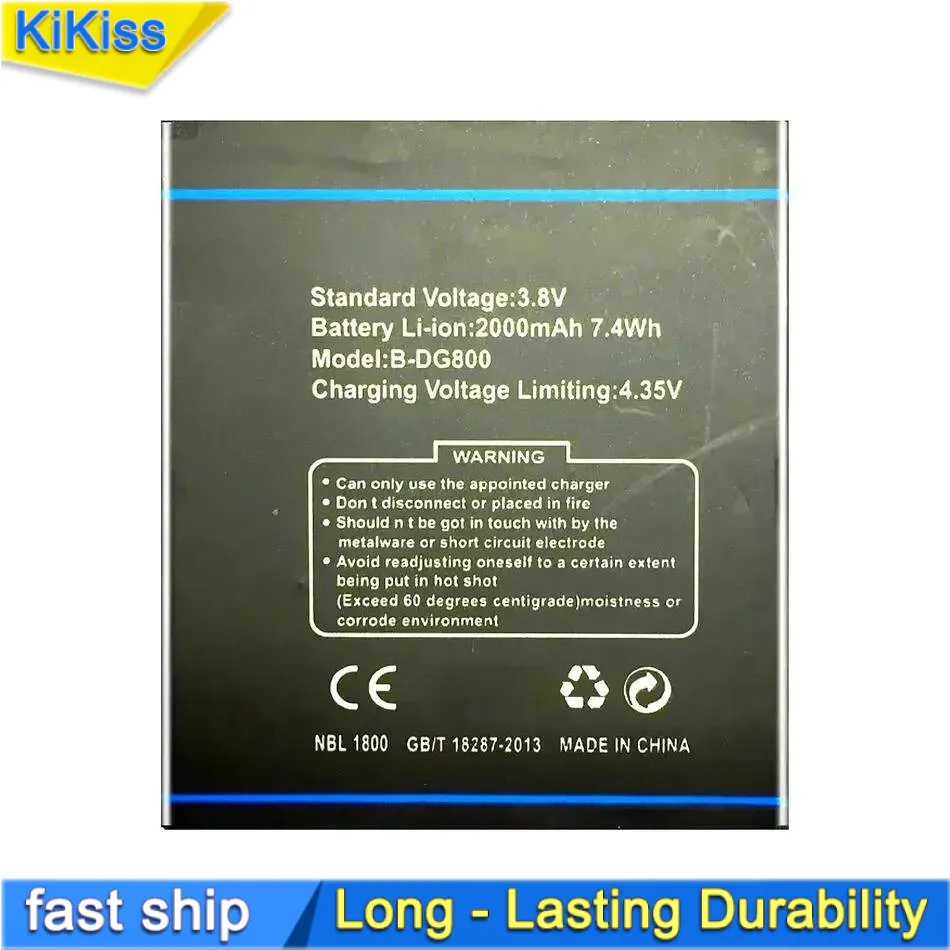B-DG800 Reliable Power For Doogee DG800 Valencia B Mobile Phone Battery 2000Mah Replacement
B-DG800 Reliable Power For Doogee DG800 Valencia B Mobile Phone Battery 2000Mah Replacement