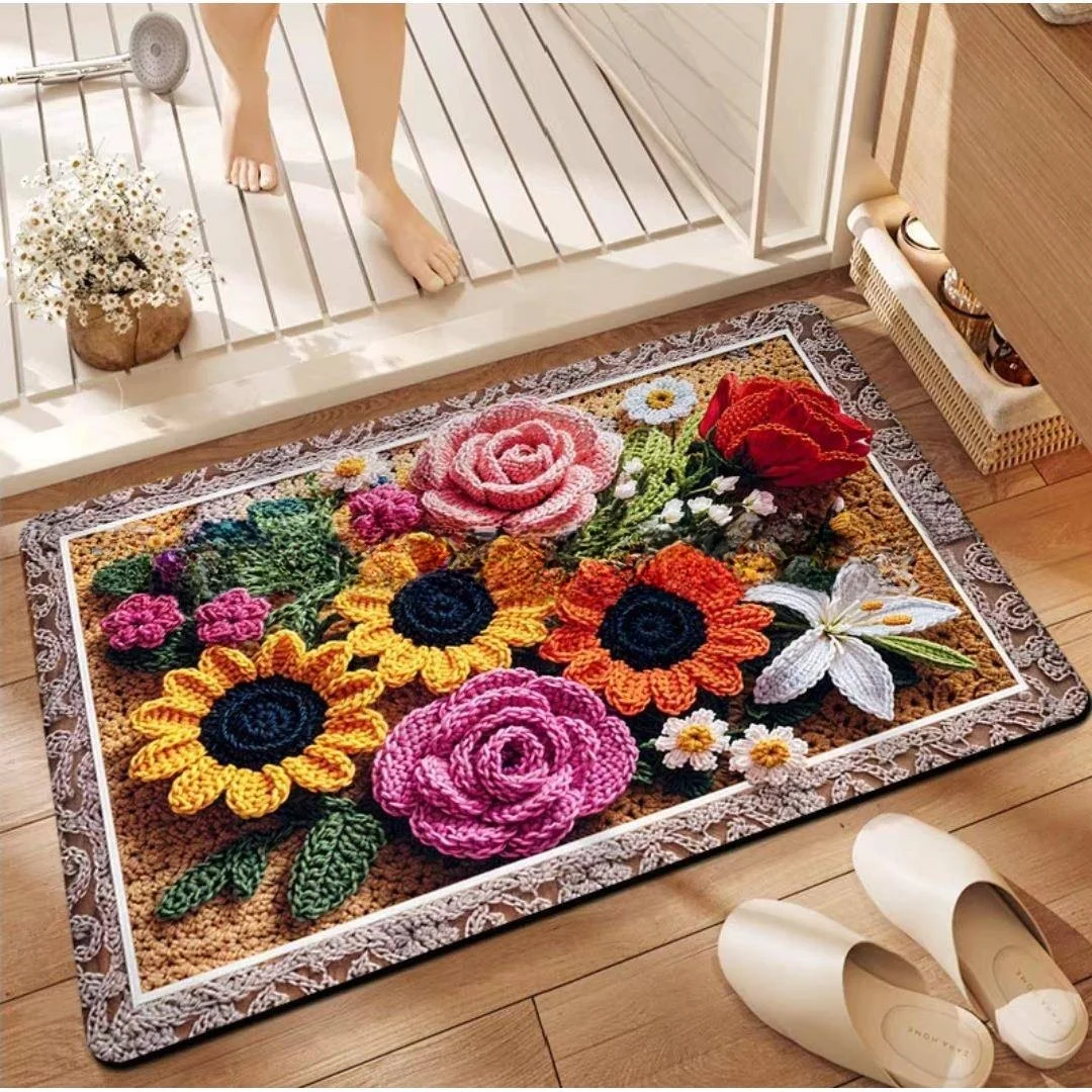 Легко в использовании дверной коврик с цветочным принтом, противоскользящий входной коврик, коврик для двери Batoom, боковой коврик для спальни, прочный грязеотталкивающий домашний коврик
Легко в использовании дверной коврик с цветочным принтом, противоскользящий входной коврик, коврик для двери Batoom, боковой коврик для спальни, прочный грязеотталкивающий домашний коврик