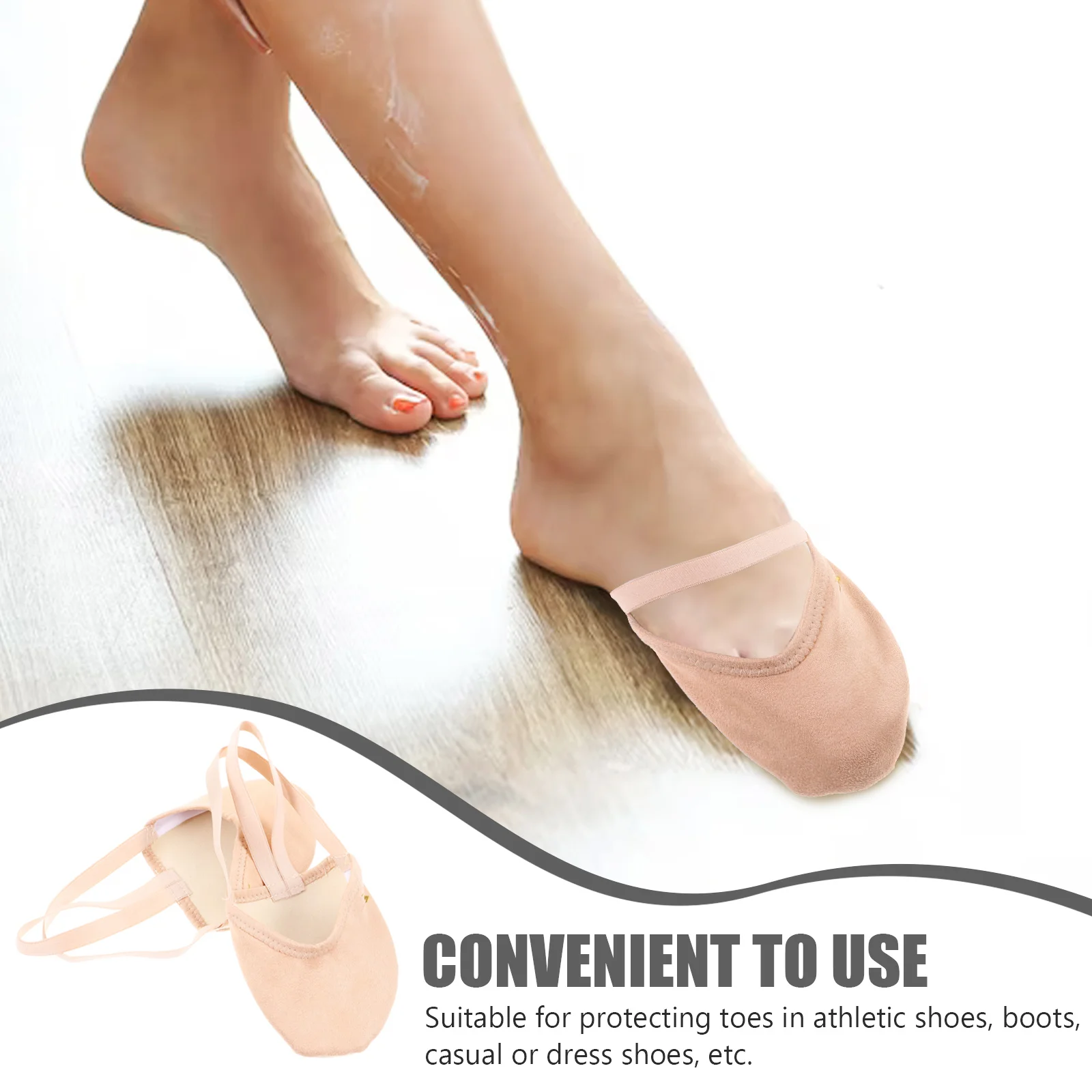 1Pair Ballet Toe Pads Forefoot Silicone Cushions Soft Comfortable Toe Cover for Pointe Shoes Foot Protector for Dance
1Pair Ballet Toe Pads Forefoot Silicone Cushions Soft Comfortable Toe Cover for Pointe Shoes Foot Protector for Dance
