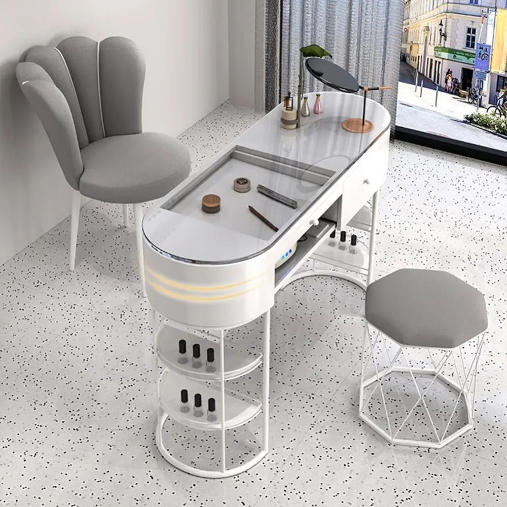 Manicure Table Desk, Modern Nail Tech Desk Station, Professional Nail Beauty Spa Salon Workstation, Makeup Table Nail Tech
Manicure Table Desk, Modern Nail Tech Desk Station, Professional Nail Beauty Spa Salon Workstation, Makeup Table Nail Tech