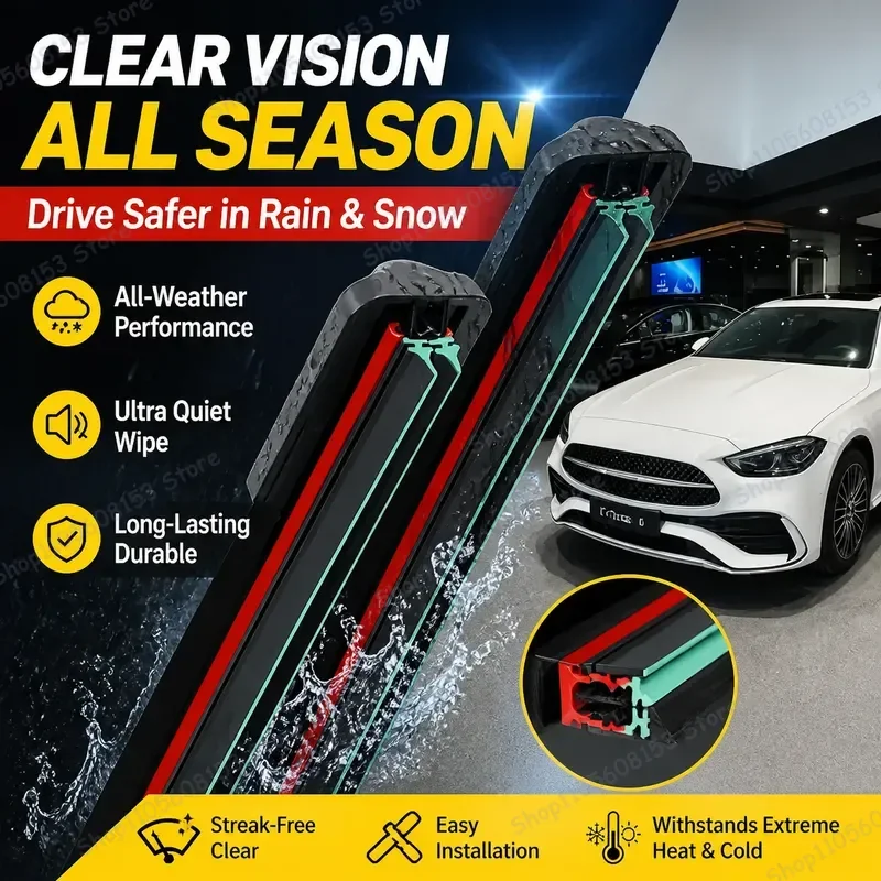 For Mercedes Benz C Class W205 S205 2015 2021 Front Windshield Wiper Blades Smart All Weather Quiet Performance Replacement
For Mercedes Benz C Class W205 S205 2015 2021 Front Windshield Wiper Blades Smart All Weather Quiet Performance Replacement