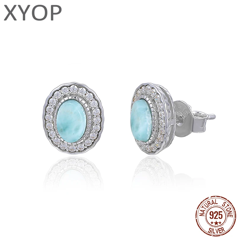 XYOP 2026 Natural Larimar Oval Earrings Sterling Silver Jewelry for Women Party Birthday Gift
XYOP 2026 Natural Larimar Oval Earrings Sterling Silver Jewelry for Women Party Birthday Gift