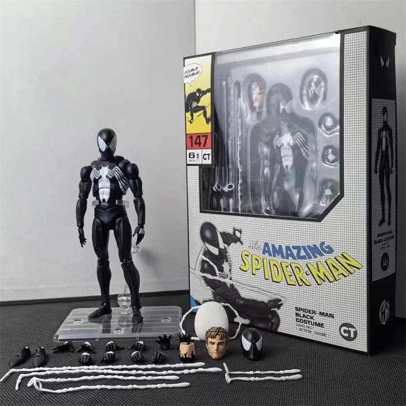 New Anime The Amazing Spider-Man MAFEX 147 S.H.Figuarts Spider Man Venom Symbiotic Black Suit Action Figures Model Kids Toys
New Anime The Amazing Spider-Man MAFEX 147 S.H.Figuarts Spider Man Venom Symbiotic Black Suit Action Figures Model Kids Toys