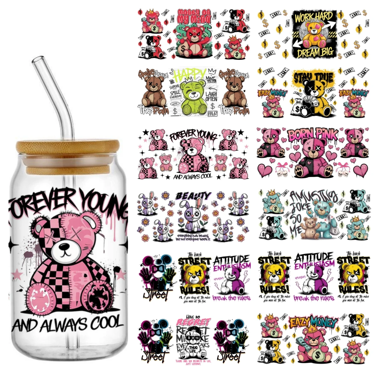 Personalize Doll Bear UV DTF Sticker For 16oz Cups Can Wrap Transfer Sticker Custom Labels DIY Logo Selfadhesive
Personalize Doll Bear UV DTF Sticker For 16oz Cups Can Wrap Transfer Sticker Custom Labels DIY Logo Selfadhesive