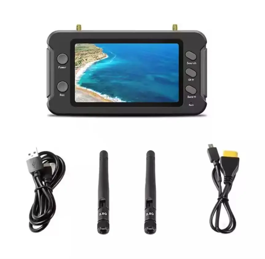 4.3 Inch FPV Monitor LCD Display DVR 800*480 HD light screen Supports the large voltage load from 5 to 23V For FPV RC Drone
4.3 Inch FPV Monitor LCD Display DVR 800*480 HD light screen Supports the large voltage load from 5 to 23V For FPV RC Drone