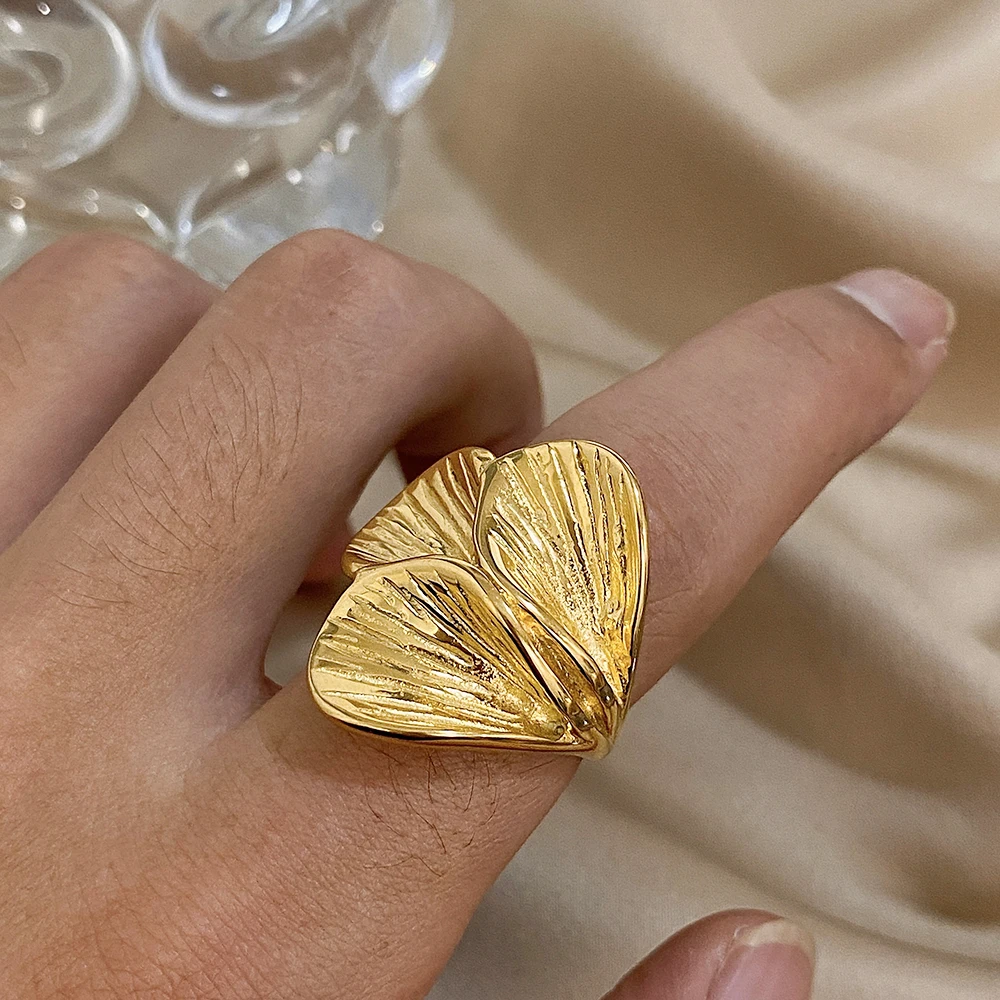 Freetry Exquisite Petals Stainless Steel Rings For Women Fashion Irregular Flower Metal Waterproof Ring Jewelry Gift
Freetry Exquisite Petals Stainless Steel Rings For Women Fashion Irregular Flower Metal Waterproof Ring Jewelry Gift
