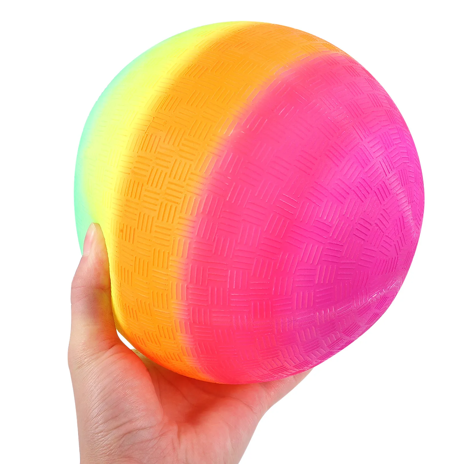 6Pcs Rainbow Ball Thickened Environmental PVC Bounce Play Ball 22Cm for Kids Catch Throw Outdoor Indoor
6Pcs Rainbow Ball Thickened Environmental PVC Bounce Play Ball 22Cm for Kids Catch Throw Outdoor Indoor