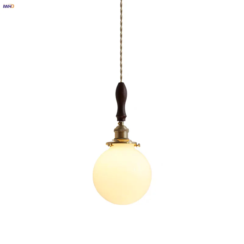 IWHD White Glabe Glass LED Pendant Lamp Bedroom Living Room Bar Walnut Wood Copper Nordic Modern Hanging Light Fixture Luminaire
IWHD White Glabe Glass LED Pendant Lamp Bedroom Living Room Bar Walnut Wood Copper Nordic Modern Hanging Light Fixture Luminaire
