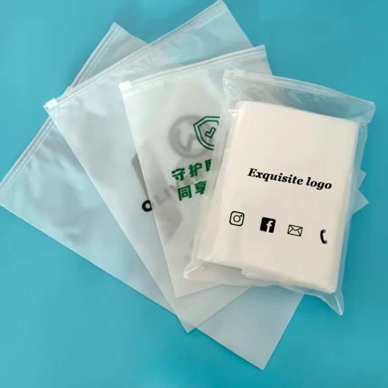 30/50/100 matte clothing bags, PE plastic resealable bags, convenient storage zipper bags, customizable with LOGO
30/50/100 matte clothing bags, PE plastic resealable bags, convenient storage zipper bags, customizable with LOGO