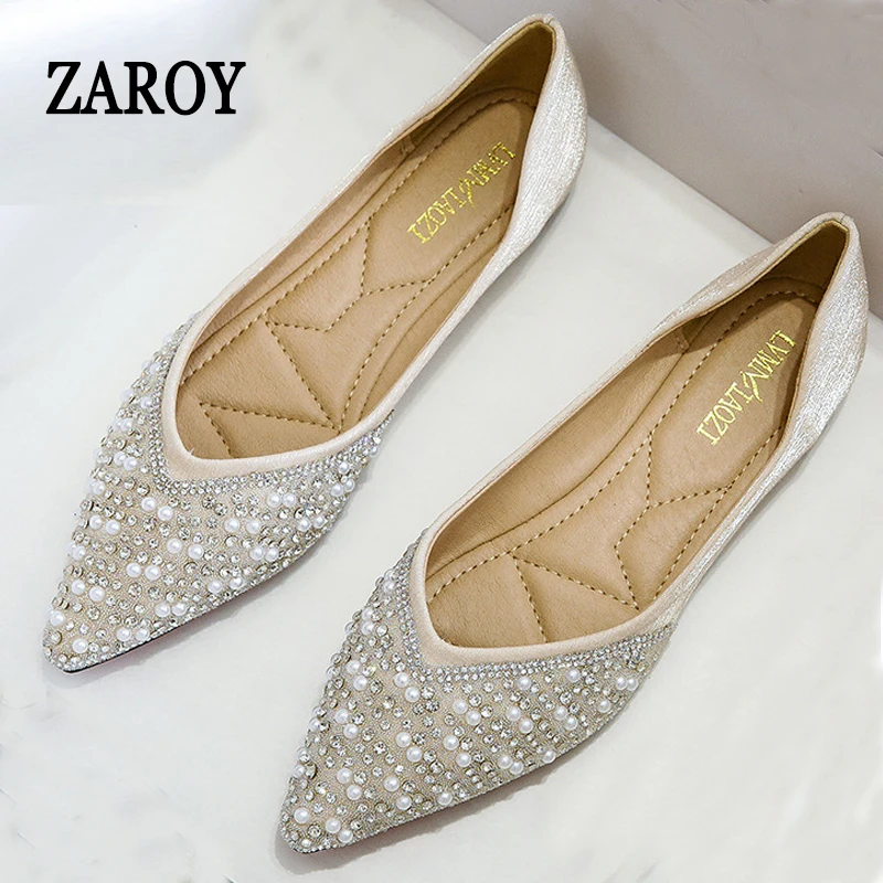 ZAROY Large Size 43 Autumn Flats Shoes Woman Luxury String Bead Party Shoes Pointed Toe Shallow Slip On Mary Jane Ballerinas
ZAROY Large Size 43 Autumn Flats Shoes Woman Luxury String Bead Party Shoes Pointed Toe Shallow Slip On Mary Jane Ballerinas