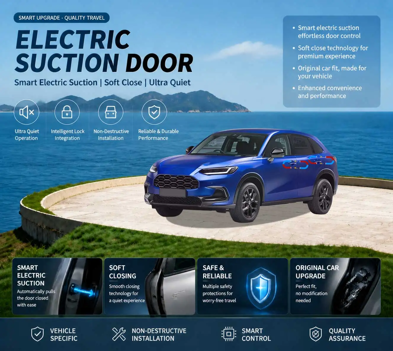 Car Specific Car Modification Auto Suction Soft Close Door Modification Parts & Accessories For Honda ZR-V RZ 2022-present
Car Specific Car Modification Auto Suction Soft Close Door Modification Parts & Accessories For Honda ZR-V RZ 2022-present