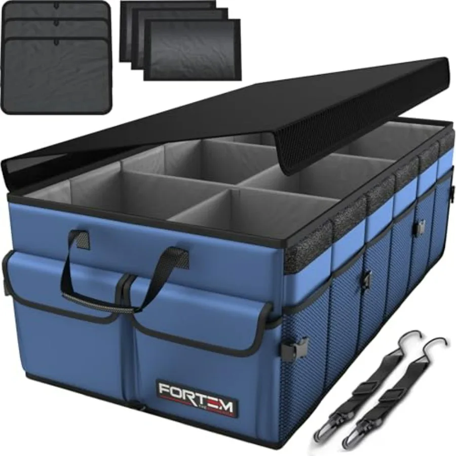 Trunk Organizer for SUV Car Trunk Foldable Storage 600D Oxford Non Slip Bottom Straps Soft Cover 85L Black Perfect Christmas Gi
Trunk Organizer for SUV Car Trunk Foldable Storage 600D Oxford Non Slip Bottom Straps Soft Cover 85L Black Perfect Christmas Gi
