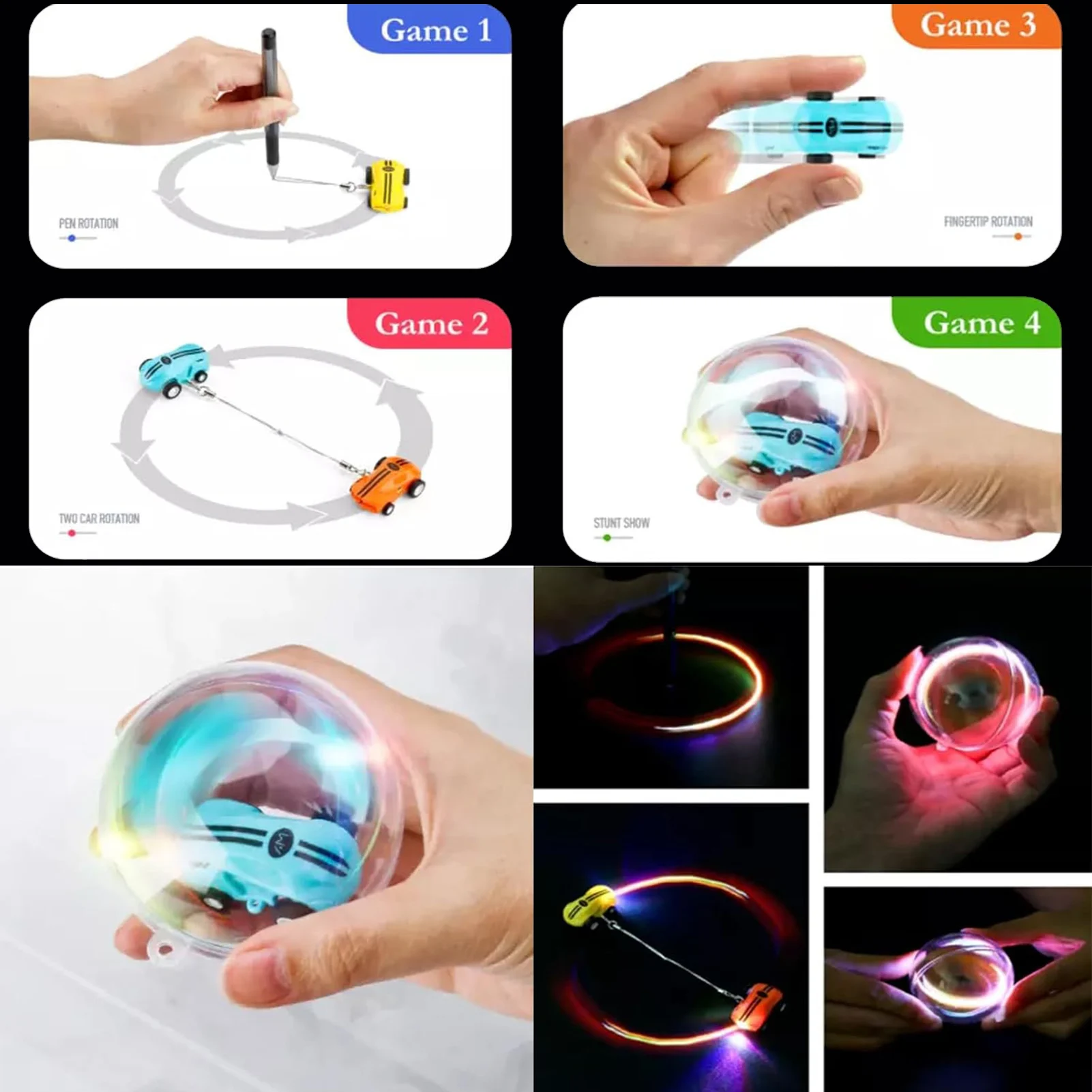 Flashspin Mini Racing Stunt Car USB Rechargeable Two-Speed Shift Luminous Pocket Car for Home School Kids' Awards
Flashspin Mini Racing Stunt Car USB Rechargeable Two-Speed Shift Luminous Pocket Car for Home School Kids' Awards