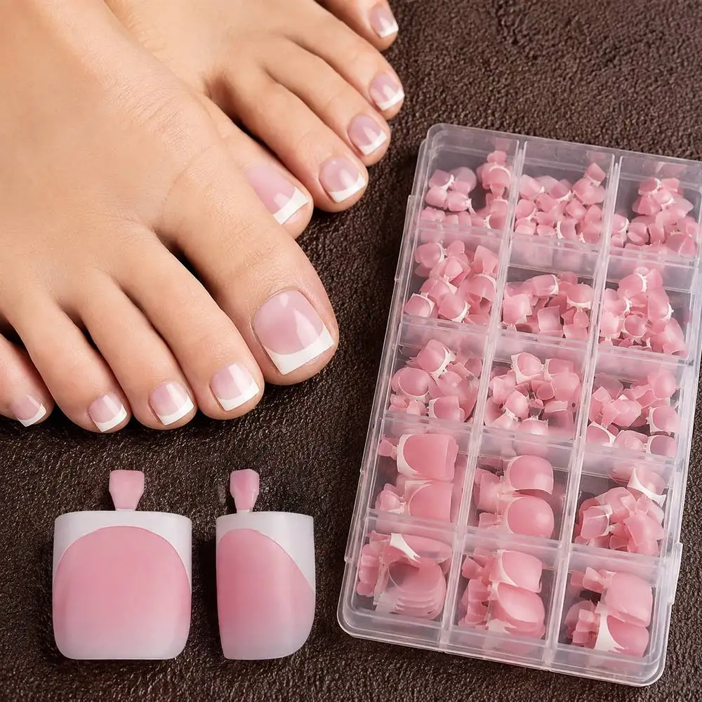 150Pcs Curved Gradient Light Pink Press On Toenail Light Pink Gradient Fake Toenail Feminine Party Light Pink False Toenail
150Pcs Curved Gradient Light Pink Press On Toenail Light Pink Gradient Fake Toenail Feminine Party Light Pink False Toenail