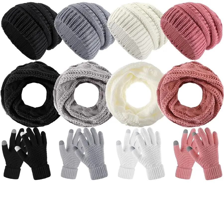 Комплект из 16 предметов: зимняя вязаная шапка, шарф, перчатки, наушники для женщин, сенсорные перчатки для сенсорных экранов
Комплект из 16 предметов: зимняя вязаная шапка, шарф, перчатки, наушники для женщин, сенсорные перчатки для сенсорных экранов