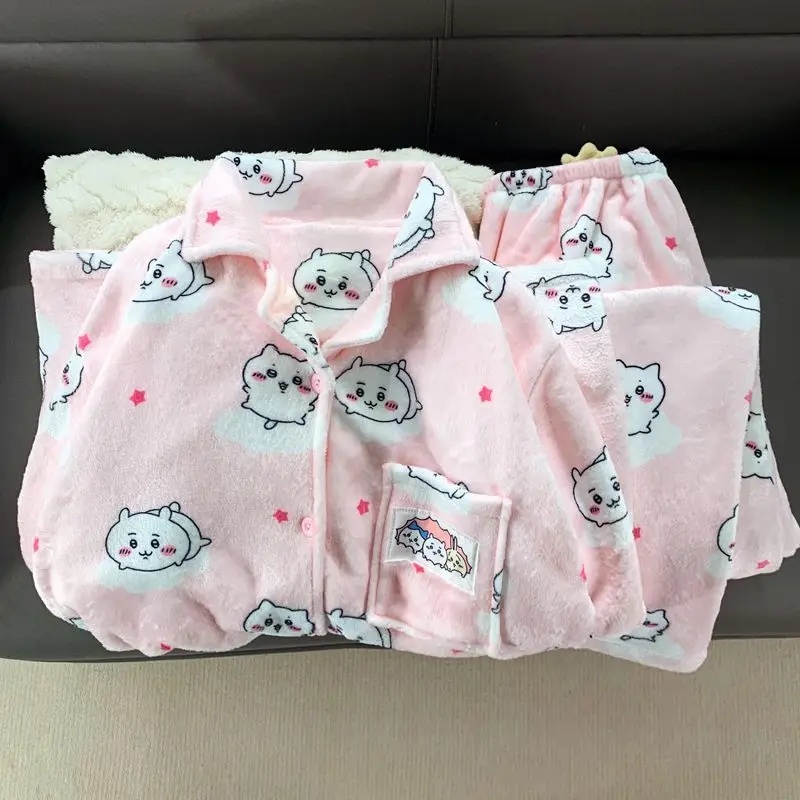 Пижамы в стиле аниме Chiikawa, утепленные фланелевые пижамы с рисунком Kawaii, с длинными рукавами, милая студенческая одежда для отдыха, теплая одежда для девочек, бархатная
Пижамы в стиле аниме Chiikawa, утепленные фланелевые пижамы с рисунком Kawaii, с длинными рукавами, милая студенческая одежда для отдыха, теплая одежда для девочек, бархатная