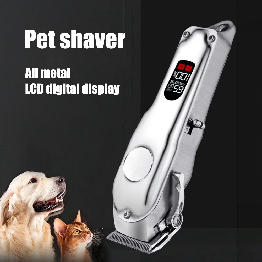 Pet Hair Clippers High Power All-Metal Large Capacity Electric Hair Cutter LCD Display Pet Grooming Trimmer Cross-Border
Pet Hair Clippers High Power All-Metal Large Capacity Electric Hair Cutter LCD Display Pet Grooming Trimmer Cross-Border