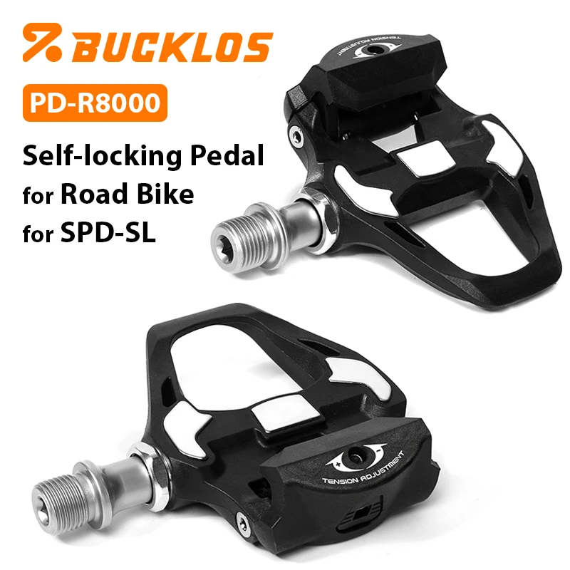BUCKLOS PD-R8000 Road Bike Pedals Nylon Bicycle Lock Pedal for SPD-SL Ultralight Nylon CrMo Bicycle Pedal Road Durable Bike Part
BUCKLOS PD-R8000 Road Bike Pedals Nylon Bicycle Lock Pedal for SPD-SL Ultralight Nylon CrMo Bicycle Pedal Road Durable Bike Part