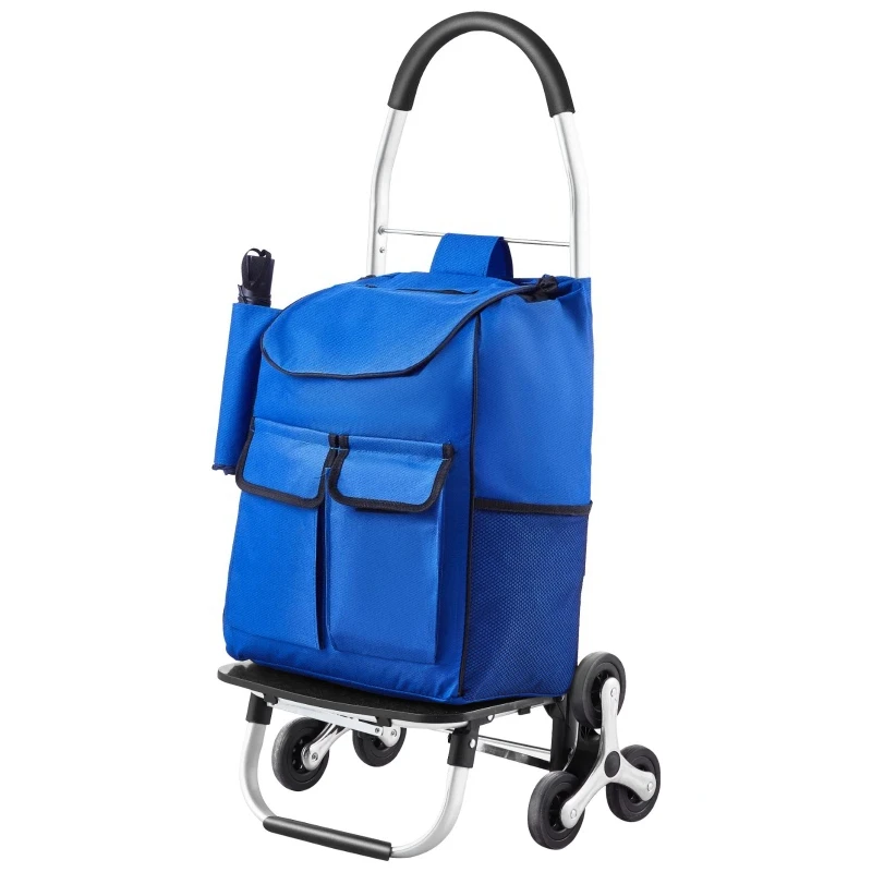 36L Folding ShoppingCart Stair Climbing Handcart with 6Wheels & Oxford Cloth Bag Hand Truck for Grocery Laundry Storage
36L Folding ShoppingCart Stair Climbing Handcart with 6Wheels & Oxford Cloth Bag Hand Truck for Grocery Laundry Storage