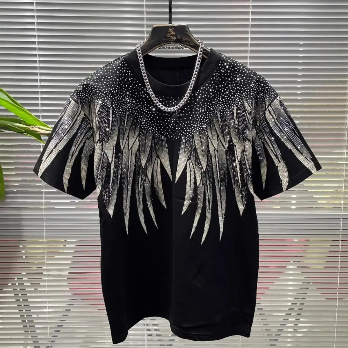 plus Size with Heavy Embellishment Loose Fit Slimming Effect Women's Short Sleeve T-Shirt
plus Size with Heavy Embellishment Loose Fit Slimming Effect Women's Short Sleeve T-Shirt