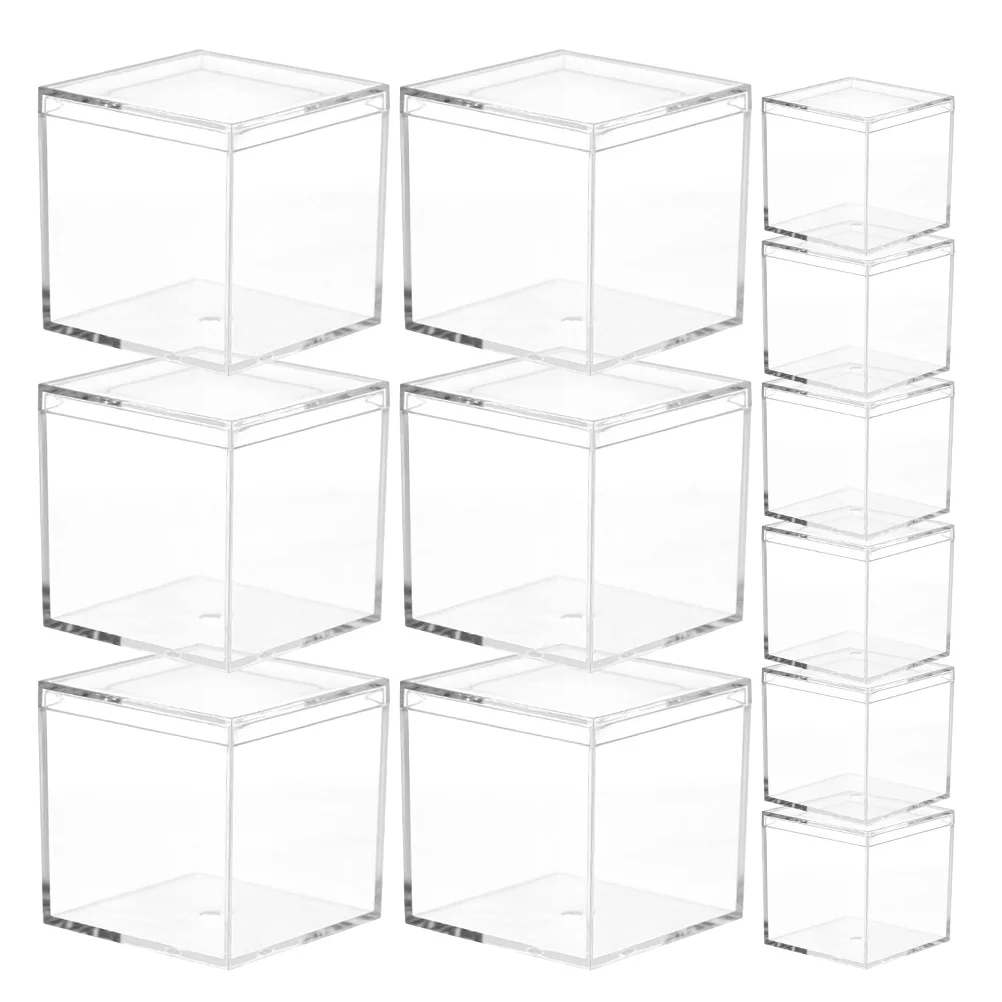 12 Pcs Mini Square Candy Boxes Clear 4 5cm Reusable Gift Wrapping Chocolate Container Jewelry Storage Packaging Box
12 Pcs Mini Square Candy Boxes Clear 4 5cm Reusable Gift Wrapping Chocolate Container Jewelry Storage Packaging Box