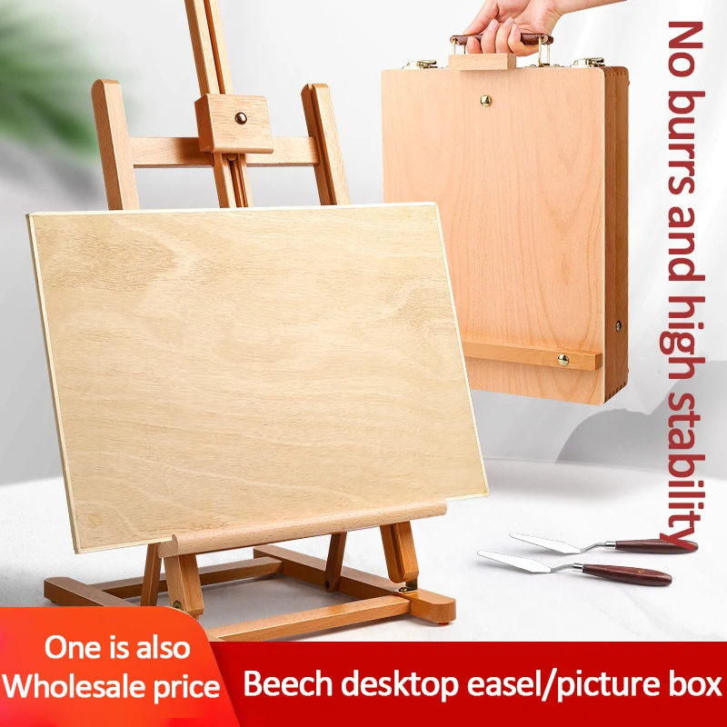 Beech desktop easel art students sketch oil painting wooden easel children's painting sketch portable easel display stand
Beech desktop easel art students sketch oil painting wooden easel children's painting sketch portable easel display stand