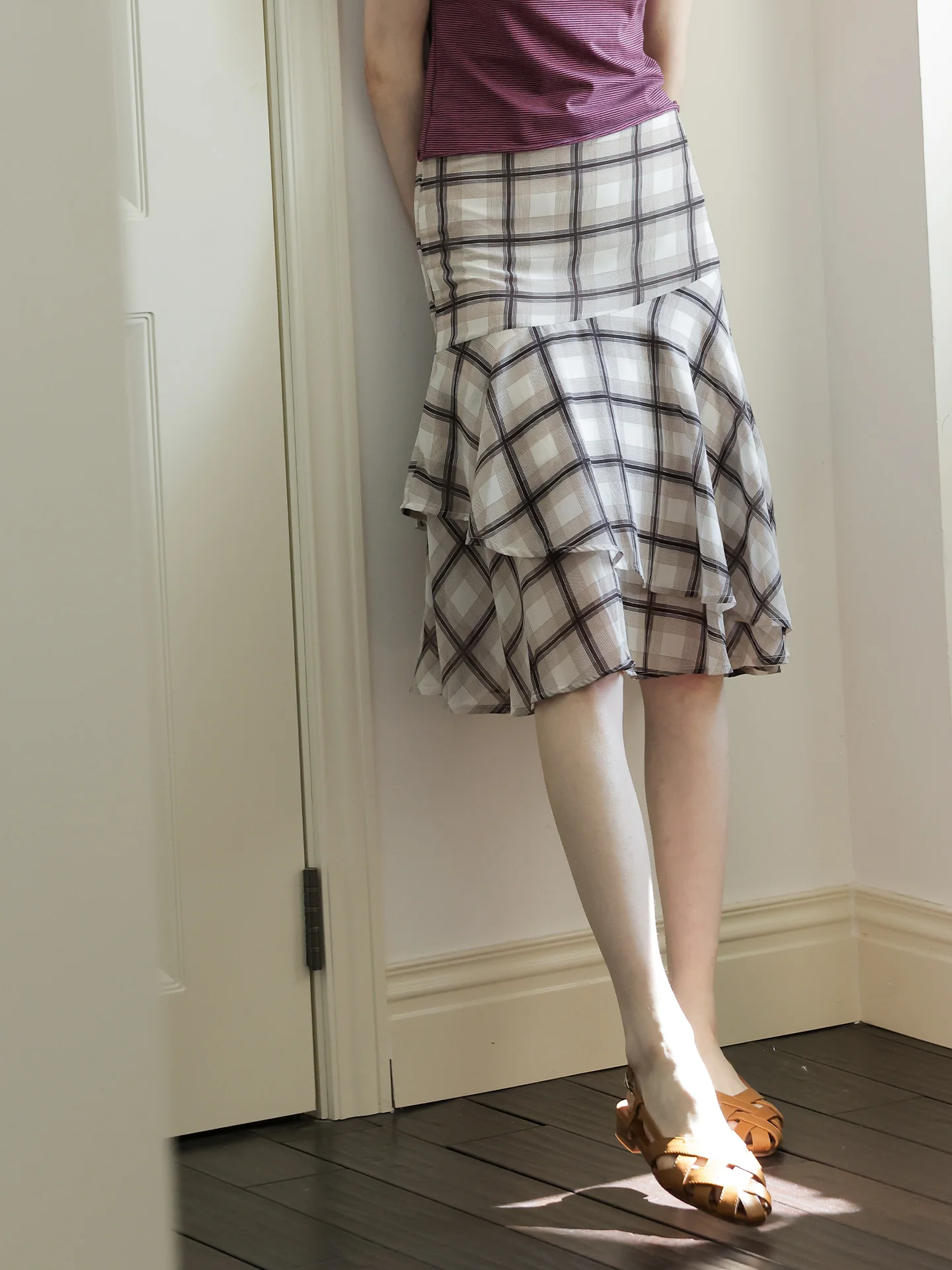 Summer New Women's Plaid Chiffon A-Line Skirt High Waist Regular Fit Fish Tail Skirt Polyester Material
Summer New Women's Plaid Chiffon A-Line Skirt High Waist Regular Fit Fish Tail Skirt Polyester Material