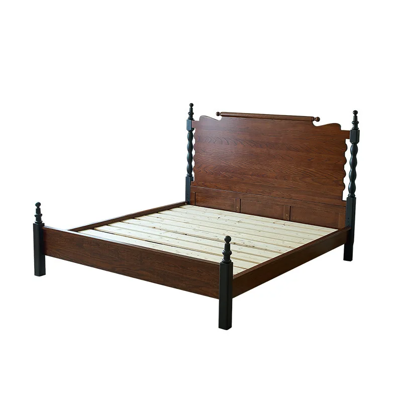 French retro master bedroom floor-to-ceiling bed color matching bed
French retro master bedroom floor-to-ceiling bed color matching bed