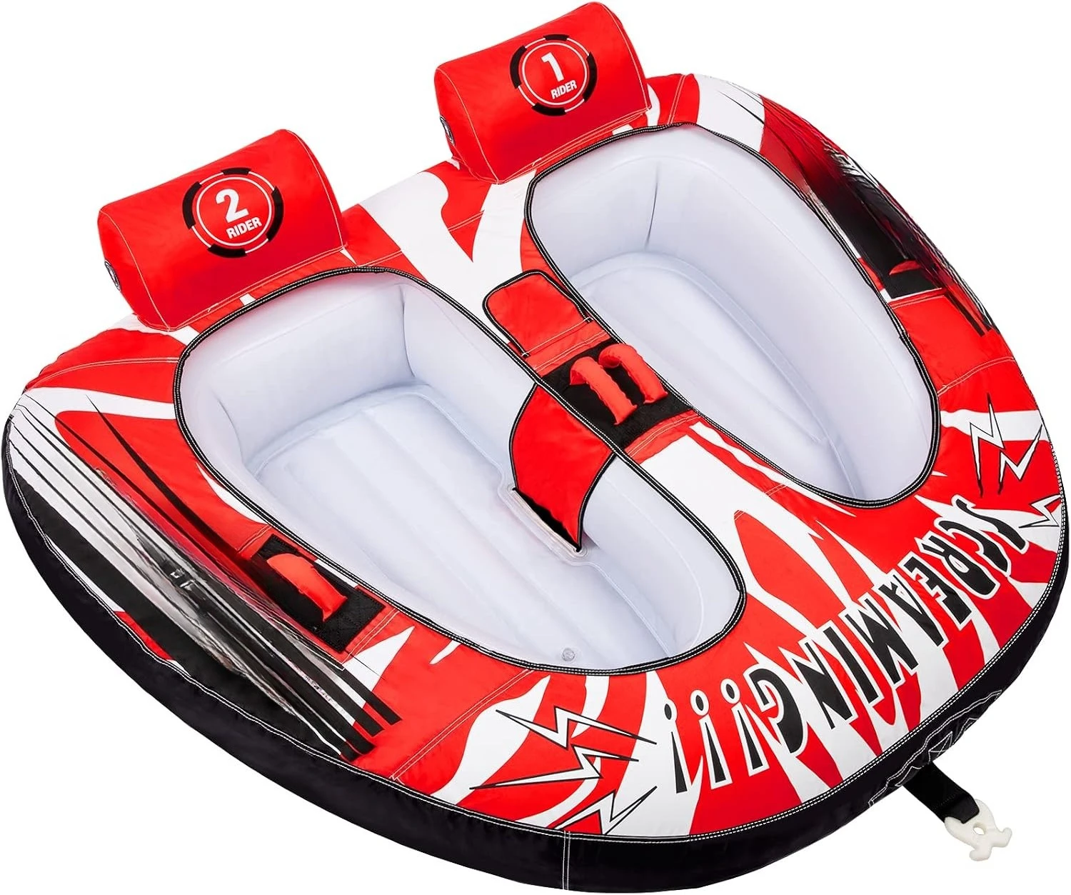 Towable Tube For Boating 2 Person Water Sports Inflatable, Secure Cockpit Seating Lounge Boat Tubes And Towables With Quick Connector, Heavy Duty Aerodynamic Low Drag Water Raft For Kids Family
Towable Tube For Boating 2 Person Water Sports Inflatable, Secure Cockpit Seating Lounge Boat Tubes And Towables With Quick Connector, Heavy Duty Aerodynamic Low Drag Water Raft For Kids Family