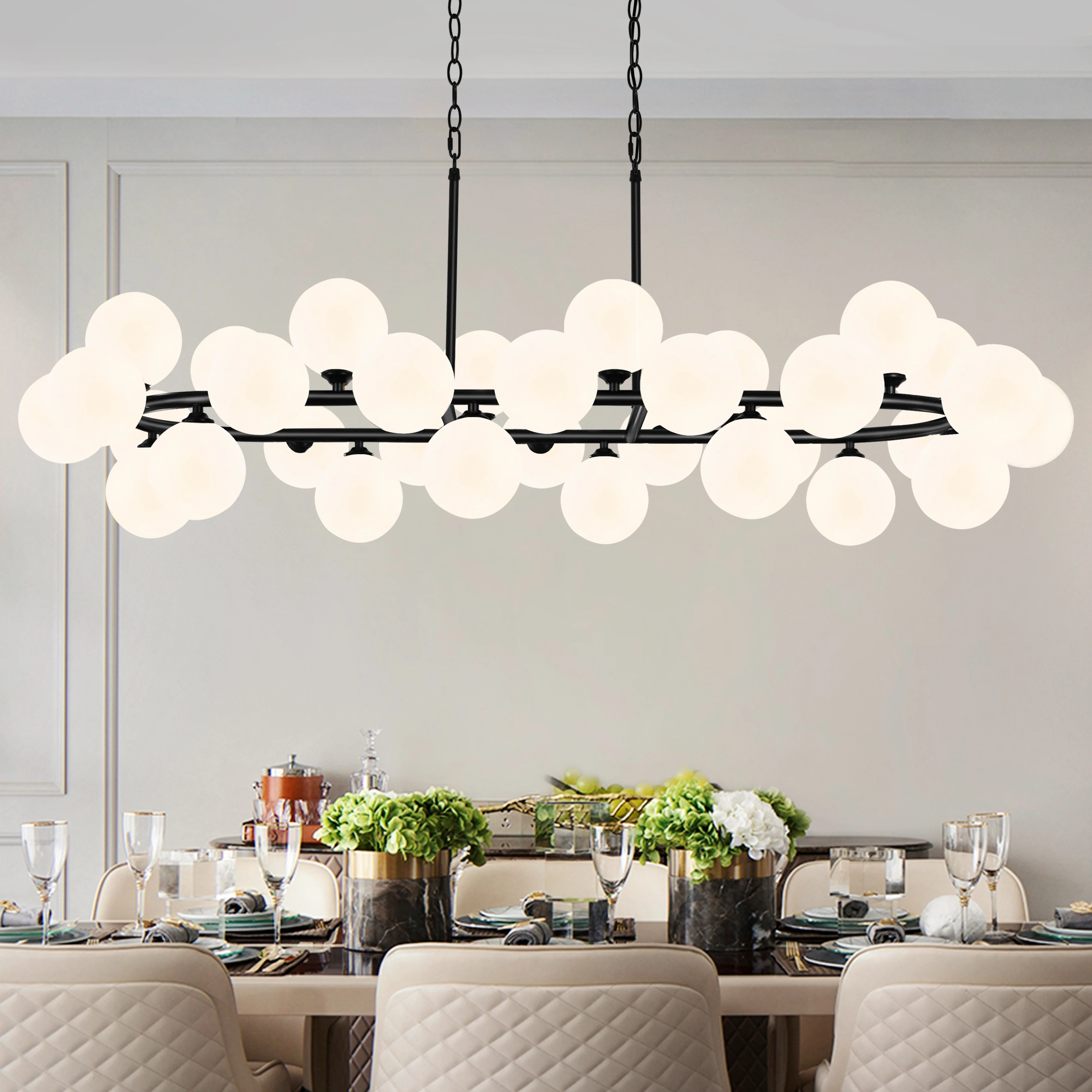 Glass Bubble Chandelier Glass Globe Sputnik Chandelier Linear Chandeliers for Dining Living Room Kitchen Home Decor Lighting
Glass Bubble Chandelier Glass Globe Sputnik Chandelier Linear Chandeliers for Dining Living Room Kitchen Home Decor Lighting