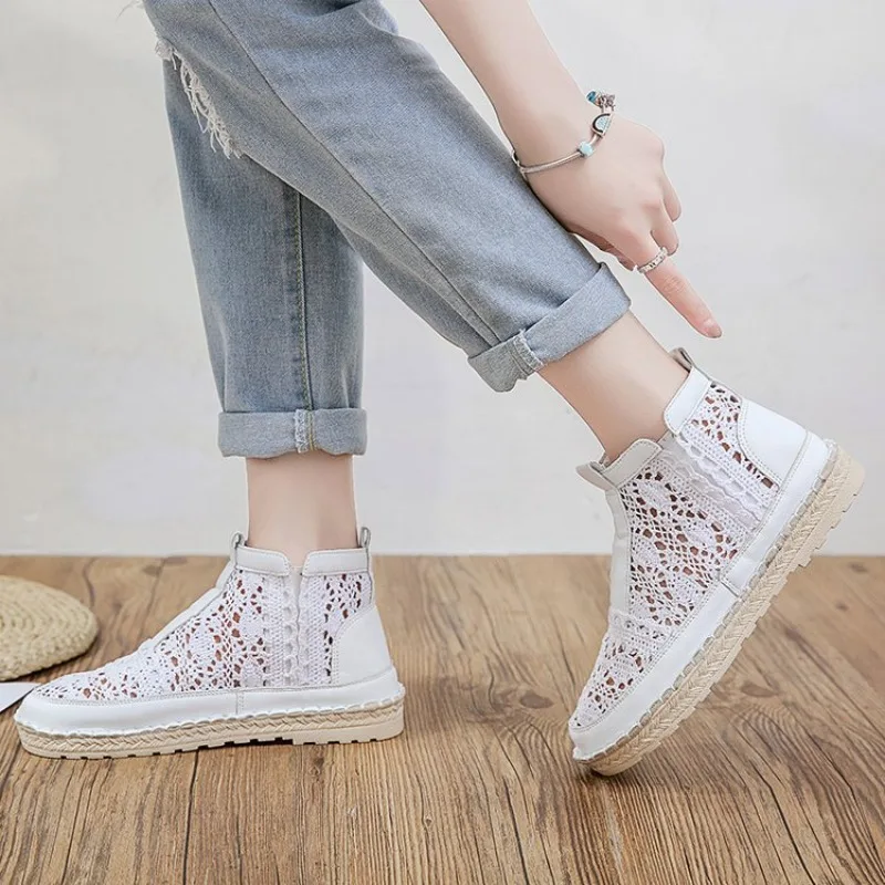Summer Mesh Lace Casual Shoes for Women Fad Designer Breathable Comfort Hollow-out Non Slip Womens Single Shoes
Summer Mesh Lace Casual Shoes for Women Fad Designer Breathable Comfort Hollow-out Non Slip Womens Single Shoes