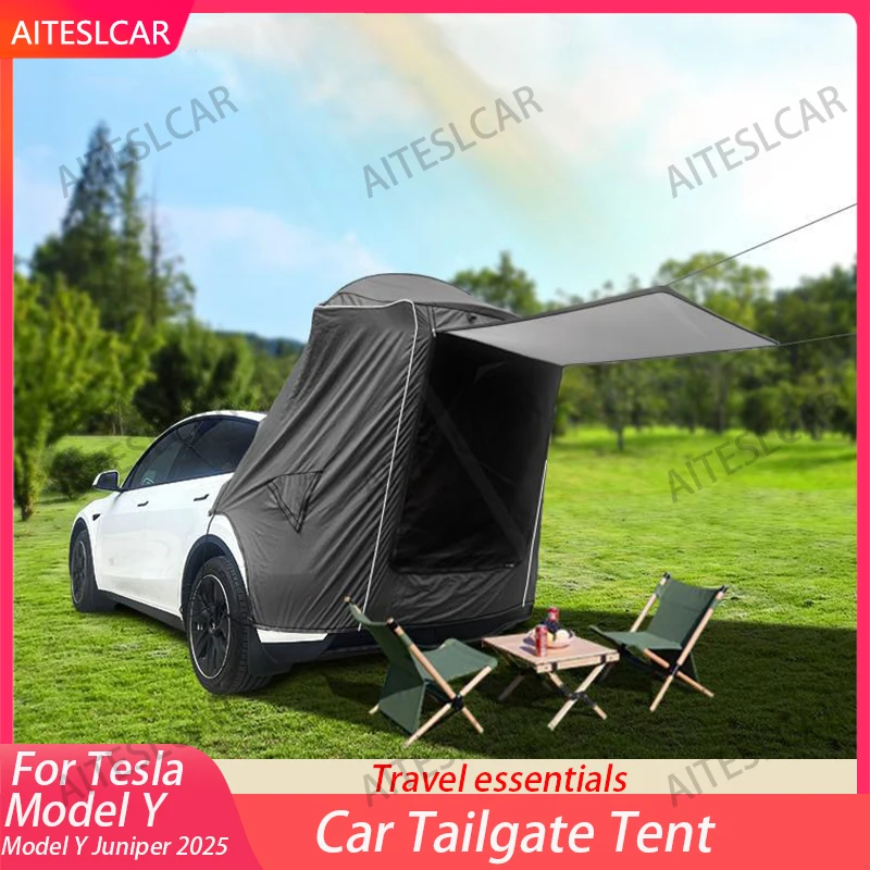 For Tesla Model Y Camping Car Rear Tent Outdoor Car Trunk Tent with Canopy Car Trunk Extension Tent Sunshine-Proof Camping parts
For Tesla Model Y Camping Car Rear Tent Outdoor Car Trunk Tent with Canopy Car Trunk Extension Tent Sunshine-Proof Camping parts