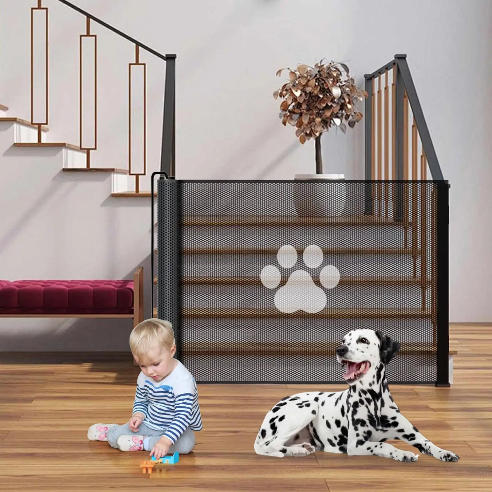 Retractable Baby Gates Mesh Retractable Dog Gate Pet Supplies For Yard Bathroom Nursery Playroom Kitchen Fireplace Doorway
Retractable Baby Gates Mesh Retractable Dog Gate Pet Supplies For Yard Bathroom Nursery Playroom Kitchen Fireplace Doorway