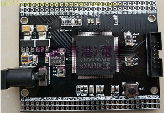 Макетная плата Xilinx FPGA Spartan3 XC3S50AN, макетная плата, материнская плата, минимальная системная плата
Макетная плата Xilinx FPGA Spartan3 XC3S50AN, макетная плата, материнская плата, минимальная системная плата
