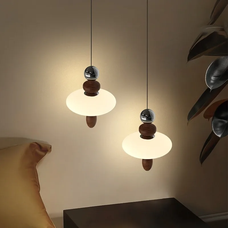 Simple and Interesting Bedside Pendant Light Medium Ancient Style Retro Walnut Color Atmosphere Bedroom Light Entrance Lamp
Simple and Interesting Bedside Pendant Light Medium Ancient Style Retro Walnut Color Atmosphere Bedroom Light Entrance Lamp