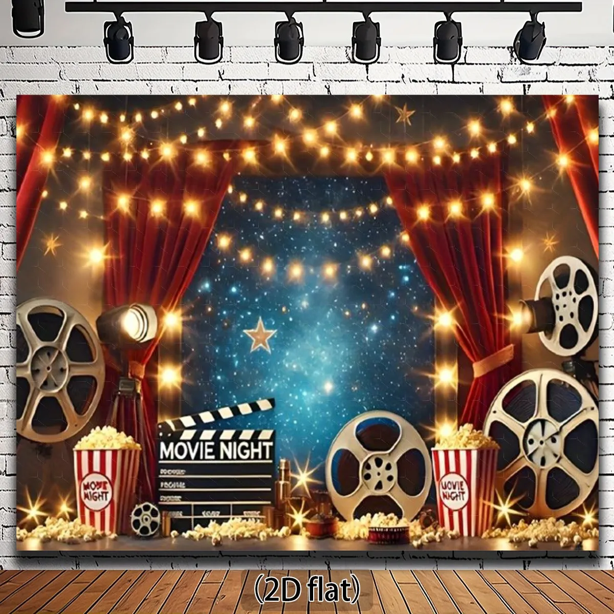 2D Flat, 2D Door Banner 2D Flat, 2D Door Banner, 2D Flat Banner-1pc 8.0X6.0 Feet, Movie Night, Polyester Photography Backdrop
2D Flat, 2D Door Banner 2D Flat, 2D Door Banner, 2D Flat Banner-1pc 8.0X6.0 Feet, Movie Night, Polyester Photography Backdrop