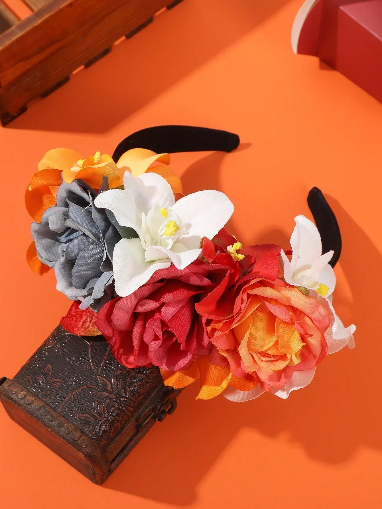 Floral Headband For Women Bohemian Festival Hair Hoop Crown Day Of The Dead Accessories
Floral Headband For Women Bohemian Festival Hair Hoop Crown Day Of The Dead Accessories