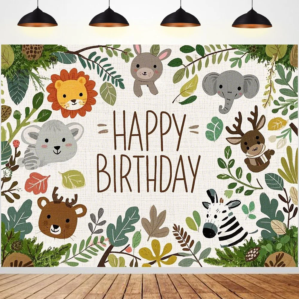 Animals Children's birthday party Backdrops Happy birthday background cloth decoration Photo photography props
Animals Children's birthday party Backdrops Happy birthday background cloth decoration Photo photography props