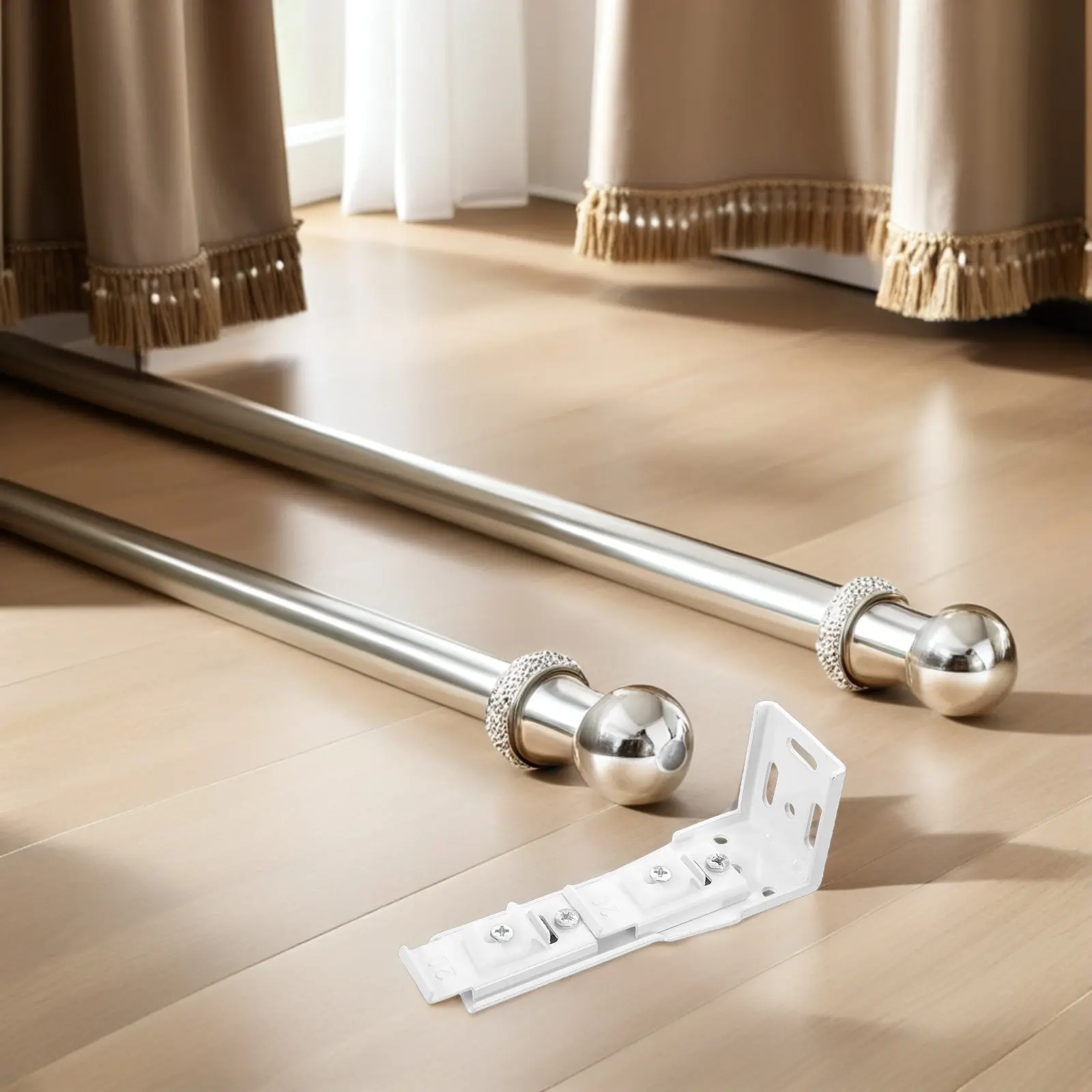 4Pcs Premium Metal Ceiling Curtain Track Mounts Adjustable Curtain Track Brackets for DIY Installation Silent Operation
4Pcs Premium Metal Ceiling Curtain Track Mounts Adjustable Curtain Track Brackets for DIY Installation Silent Operation